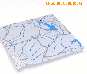 3d view of Laguna de la Virgen