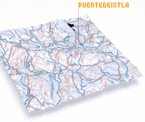 3d view of Puente de Ixtla