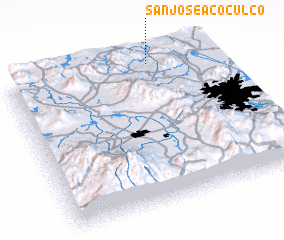 3d view of San José Acoculco