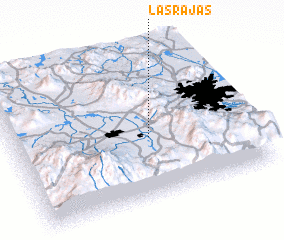 3d view of Las Rajas