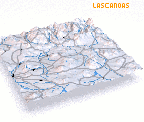 3d view of Las Canoas