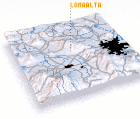 3d view of Loma Alta