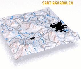 3d view of Santiago Analco