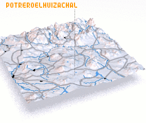 3d view of Potrero El Huizachal