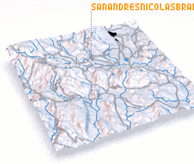 3d view of San Andrés Nicolás Bravo