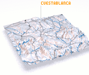 3d view of Cuesta Blanca