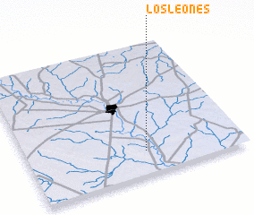 3d view of Los Leones