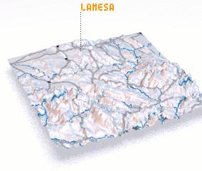3d view of La Mesa