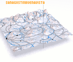 3d view of San Agustín Buenavista