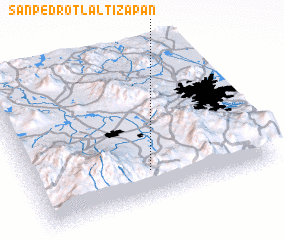 3d view of San Pedro Tlaltizapan