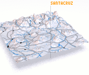 3d view of Santa Cruz