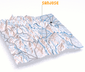 3d view of San José