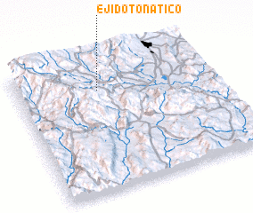 3d view of Ejido Tonatico