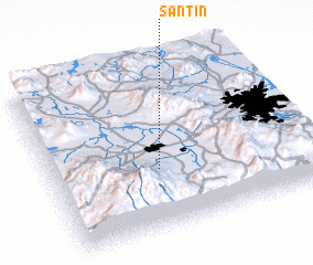 3d view of Santín