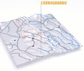 3d view of Cerro Grande