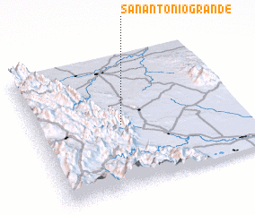 3d view of San Antonio Grande