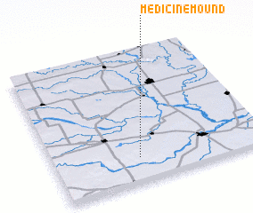 3d view of Medicine Mound