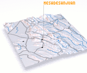 3d view of Mesa de San Juan