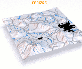 3d view of Cenizas