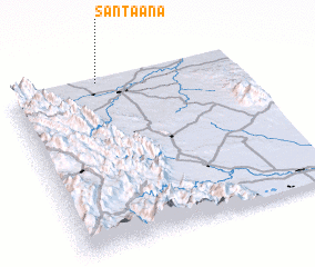 3d view of Santa Ana