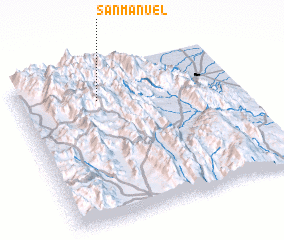 3d view of San Manuel