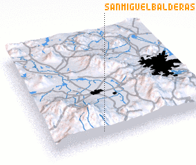 3d view of San Miguel Balderas