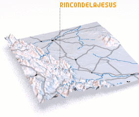 3d view of Rincón de la Jesús