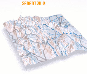 3d view of San Antonio