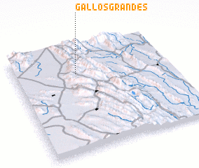 3d view of Gallos Grandes