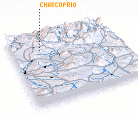 3d view of Charco Frío