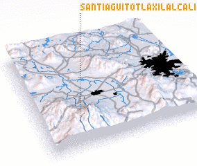 3d view of Santiaguito Tlaxilalcali