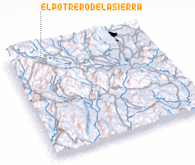 3d view of El Potrero de la Sierra