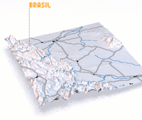 3d view of Brasil