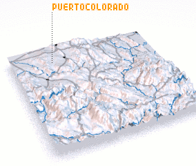 3d view of Puerto Colorado