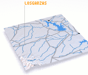 3d view of Los Garzas