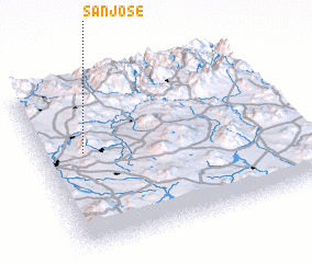 3d view of San José