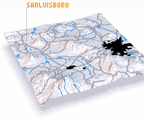 3d view of San Luis Boro