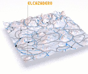 3d view of El Cazadero