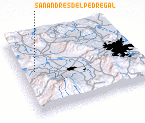 3d view of San Andrés del Pedregal