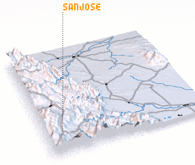 3d view of San José