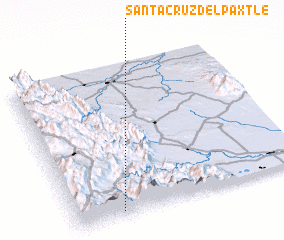 3d view of Santa Cruz del Paxtle