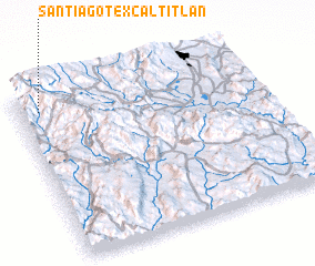 3d view of Santiago Texcaltitlán