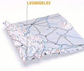 3d view of Los Ángeles