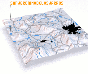 3d view of San Jéronimo de los Jarros