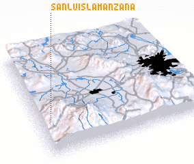 3d view of San Luis La Manzana