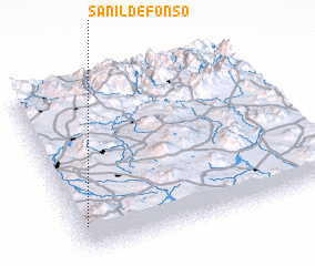 3d view of San Ildefonso