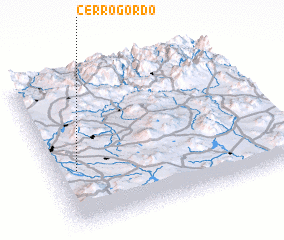 3d view of Cerro Gordo