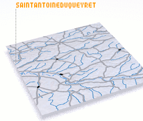 3d view of Saint-Antoine-du-Queyret