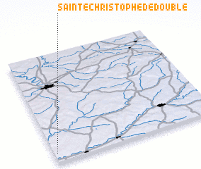 3d view of Sainte-Christophe-de-Double