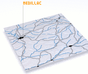 3d view of Médillac